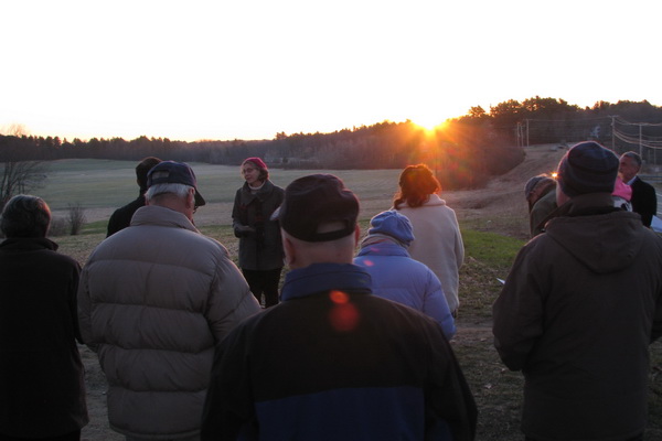 Sunrise service.